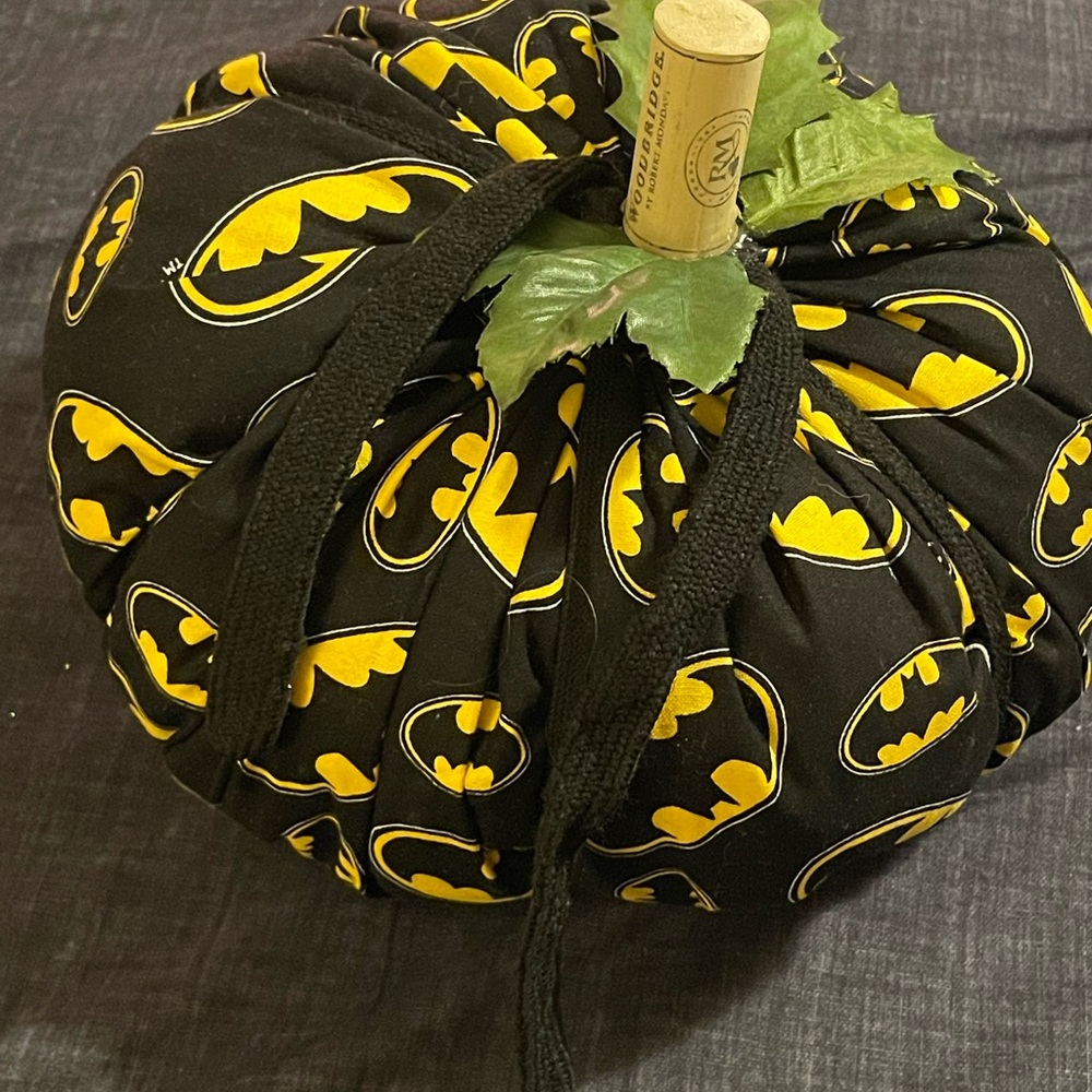 Handmade plush Batman pumpkin large